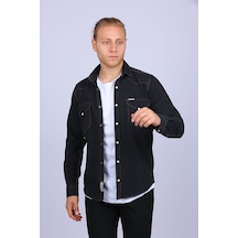 Tousus Slim Fit Western Kot Erkek Gömlek Slm-2016-tss Siyah