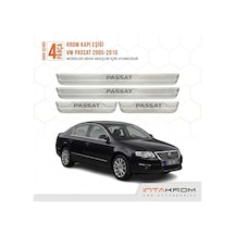 Volkswagen Passat 2005-2010 Uyumlu Satine Krom Kapı Koruma Eşiği