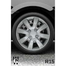 Renault Modus 15 İnç Jant Kapağı 4 Adet Gri G102