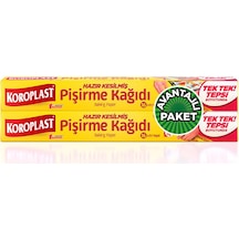 4 Adet Koroplast Yağlı Pişirme Kağıdı Kesilmiş 2x16 Tepsilik