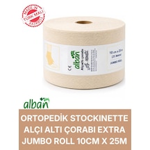 Alçı Altı Çorabı 10 Cm X 25 M, Pamuklu Esnek Medikal Stockinette