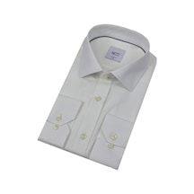 Erkek Slim Fitt Uzun Kol Kulplu Gömlek 2396 Bgl-st04379 Ekru