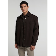 Colin's Colins Relaxed Fit Erkek Kahverengi Shacket Cl1082298 Q1.v1 Brw