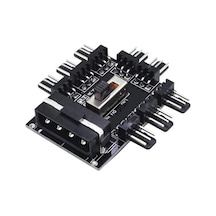 Primex Px-4336 3 Pin Girişli 8 Port Fan Çoklayıcı Kart Standart