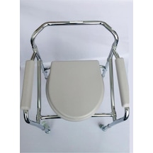 Medikaltec Emek Sağlık Witra Ithal Gri Krom Tekerlekli Klozet