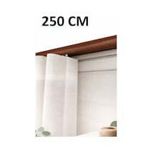 Ceviz Dekoratif Ray 2 Kanallı Dekoratif Metal Perde Kornişi Ceviz250cm - 847807672 Ceviz250cm