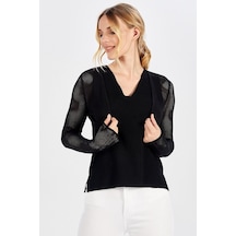 Peraluna Siyah File Bolero