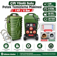 1 Hp 6 Bar Premium Petek Temizleme Makinesi Çift Yönlü