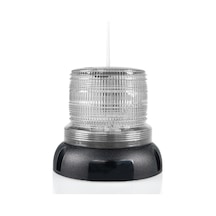 Mesan Ø110 Uçak İkaz Lamba Led Kırmızı Yedekli Pc Abs Kuşsavar Kırmızı 85-265vac Ms 628.85-265vac