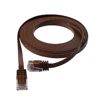 Cat6 Kablo Yassı Ethernet Network Lan Ağ İnternet Kablosu Standart