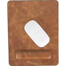 Comfy Bileklikli Deri Mouse Pad TN11 Taba