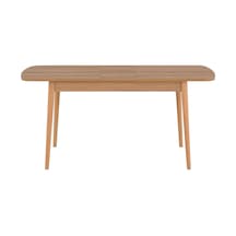 Duka Ortadan Açılır Mutfak Masası 75x130 Cm Meşe
