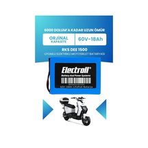 Rks Dee 1500 Batarya Standart Kapasite Lifepo4 60v 18ah Elektrikli Motosiklet Bataryası