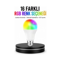 Renk Değiştiren Rgb Led Ampul 16 Renk Uzaktan Kumandalı 2025 Model -