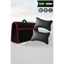 Fiat Nemo Uyumlu Bagaj Çantası Koltuk Yastığı Siyah Renk Lüks Model