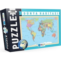Blue Focus 200 Parça Dünya Haritası Puzzle Blue Focus 200 Parça Dünya Haritası Puzzle