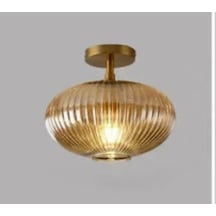Rsylight Retro Bal Elips Tavan Plofyoner Dekoratif Rustik Avize Çap:30 Cm Siyah
