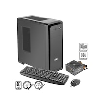 Green Pars Evo Skd 1x120mm 1x3.2 2x2.0 Usb Bilgisayar Kasası 300w 80+ Standart Sertifikalı Ups + Klavye + Mouse