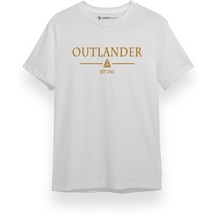 Outlander Est 1743 Beyaz Kısa Kol Erkek Tshirt 001