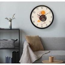 30 Cm Gerçek Cam Sessiz Mekanizma Duvar Saati 0240-beyaz-şekilli-48cm 98713755