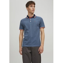 Jack & Jones Basic Polo Tişört-Paulos 12136668 Denim Blue Lacivert