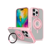 Joko Apple Uyumlu İphone 16 Pro Banza Magsafe Standlı Kapak - Pembe - Özel Seri 8683140805432