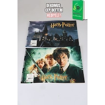 X Dekomus Lisanslı Harry Potter Magic Art Collection 25x35 15 Yaprak Büyük Boy Resim Defteri Tek Adet "dekomus Cep Defteri Hediyeli"