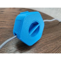 3d Baskı Taşınabilir Kablo Düzenleyici Makara Şarj Ve Usb Kablo Toplayıcı Döner Kablo Sarıcı - Mavi
