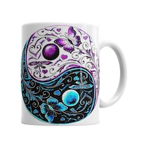 Ying Yang Kupa Bardak Porselen Karışık