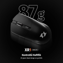 Xr1 Kablosuz Oyuncu Mouse, 10000 Dpı, Rgb Aydınlatma, 6 Tuş, 2.4g + Bluetooth + Kablolu, Type-c Şarjlı