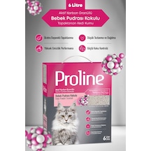 Proline Bebek Pudrası Kokulu Kedi Kumu 6 L