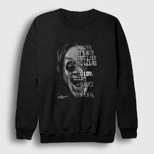 Presmono Unisex Not Too Late Ozzy Osbourne Sweatshirt Siyah