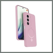 Bezos Redmi 15 4g Uyumlu Regal Magsafe Standlı Kapak - Açık Pembe Mmbz AÇIK PEMBE