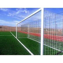 Adelinspor Futbol Kale Filesi 2.5 MM Kord Ip 7.32x2.44x2.0 M Çok Renkli