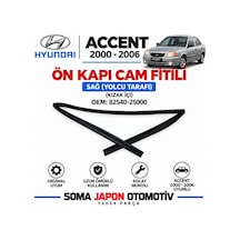 Accent 00-05 Ön Kapı Cam Fitili Sağ Kızak İçi 82540 25000