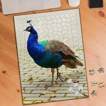 Sevimli Tavus Kuşu Hayvanı 240 Parça Puzzle Yapboz-74797