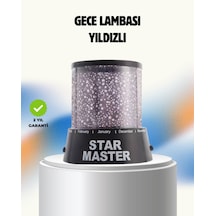 Hnrlıshp Renk Değiştirmeli Led Yıldız Projektör Parti Ve Gece Lambası Çok Renkli