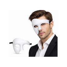 Beyaz Yarım Erkek Maske Phantom Parti & Balo Maskesi Diğer