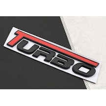 Turbo Piano Black Kırmızı Bagaj Yazısı 3m 3d Abs Mazda Mazda6