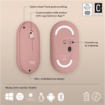 Logıtech Pebble 2 M350s Kablosuz Bluetooth Sessiz Optik Mouse Pembe 910-007014 Diğer Logıtech Pebble 2 M350s Kablosuz Bluetooth Sessiz Optik Mouse Pembe 910-007014 Diğer