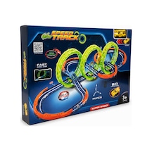 Sh40591 Şarjlı Fosforlu Racing Set 71 Parçalı Mavi