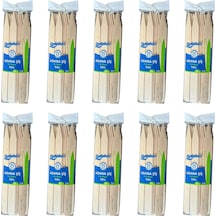 Dolphin Bambum Ahşap Adana Çöp Şiş 10 x 25'li 24 CM