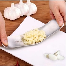 Dancemonkey Ssgp Mutfak Aleti 304 Paslanmaz Çelik Sarımsak Baskılı, Mutfakta Kolaylık Ahşap