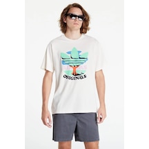 Adidas Clothing T-shirts Trefoil Tree Te Yonca Ağacı Desenli Erkek Tişört Krem