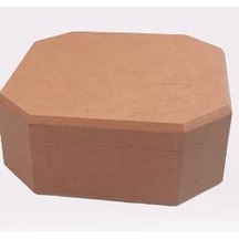 Hobi Dekoratif Model Öğrenci Kutusu Altıgen Ahşap HAM MDF El Yapımı