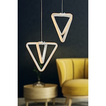 Begüsa Barış 3 Renk Ledli 2 Li Avize Beyaz