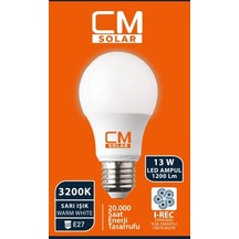 Cmsolar 13w Led Ampul E27 Duy 3200k Sarı Işık