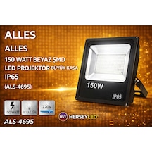 150 Watt Beyaz Smd Led Projektör Büyük Kasa Beyaz Işık
