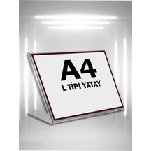 L Tipi A4 Pleksi Föylük Broşürlük-Yatay A4 Föylük-10 Lu Paket (532377306)