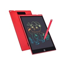 12 Inc Renkli Lcd Grafik Dijital Kalemli Çizim Tableti Yazı Tahta Not Yazma Eğitim Tableti Kırmızı İtem0015krenkliyazı12